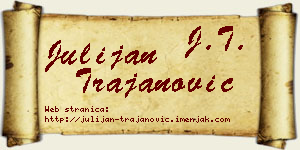 Julijan Trajanović vizit kartica